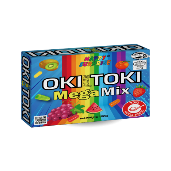 Жевательная конфета OKI-TOKI MEGA MIX FRUIT, 100 г