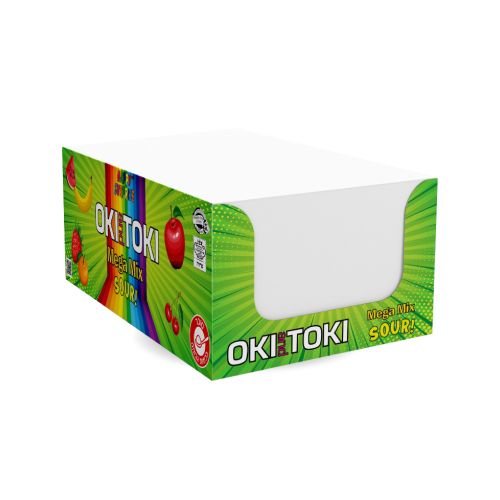 Жевательная конфета OKI-TOKI Mega MIX FRUIT SOUR, 100 г