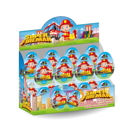 Яйцо Премиум "Super Fireman" с сюрпризом, 20 г