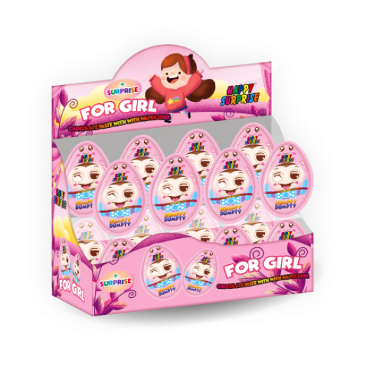 Яйцо Премиум "Ванька-Встанька" с сюрпризом, 20 г, для девочек